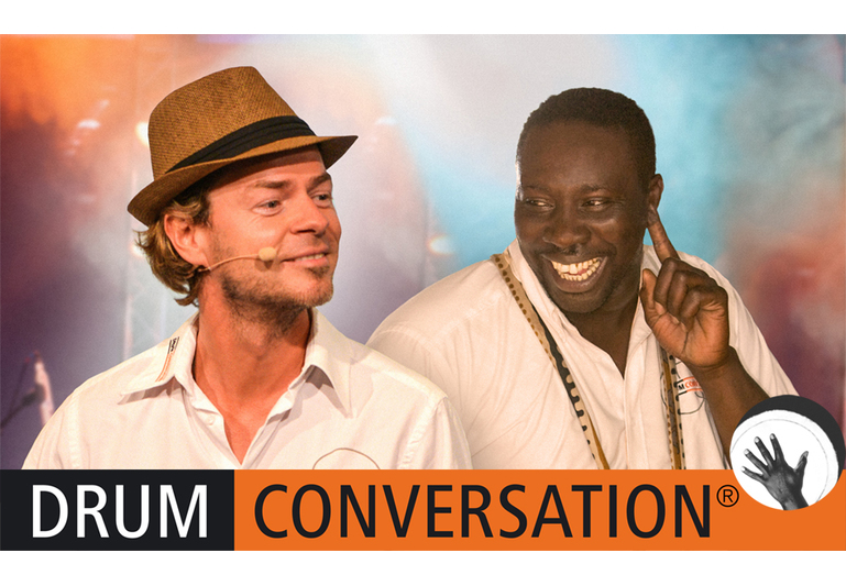 DRUM CONVERSATION Gründer Uwe Grohn und Ismael Seck
